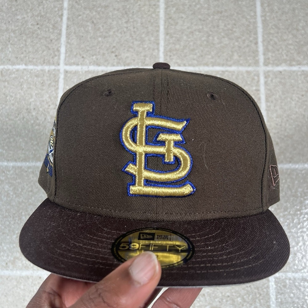 St. Louis Cardinals Burnt Wood and Walnut New Era 59Fifty Fitted Hat Size 7 3/4